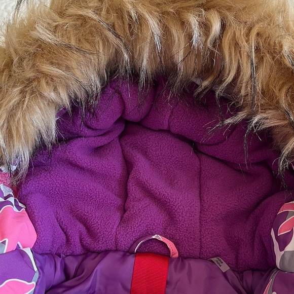 NWT Canada Weather Gear Snow Suit Hooded Kids 6/9MPurple Pink  Waterproof Warm - Picture 6 of 16